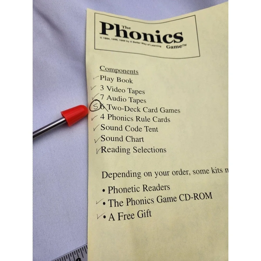 Vtg The Phonics Game Better Way Learning Educational Reading School Homeschool
